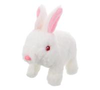 Beaupretty Peluche Eléctrico de Conejo Saltarín con Ojos Luminosos Juguete Seguro para Pascua y Diversión Infantil