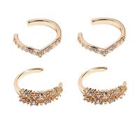 Beaupretty Pendientes sin Perforación para Mujer de Clips de Oreja Ajustables de Inoxidable Joyas de Moda para Ocasiones Especiales