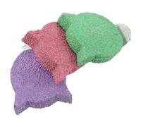 Beaupretty Percha para Moler Picos de Pájaros 3 Piezas Soporte Natural para Jaula de Loros y Periquitos Juguetes Masticables Multicolor Rosa Verde Morado para Acicalar y Desgaste de