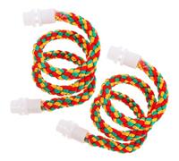 Beaupretty Perchas para Pájaros 2 Pcs de Algodón para Loros y Periquitos, Resistentes para Masticar Forma Flexible para Jaulas