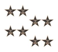 Beaupretty Pines de Graduación 2026 Esmaltados en Aleación de Zinc, 8 Piezas Diseño de Estrella, Broches de Solapa para Ropa y Bolsos, Recuerdo Conmemorativo para Fiesta y