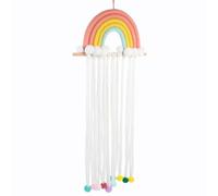 Beaupretty Pinza Pelo Arcoíris Organizador De Lazos Cabello Soporte Para Guardar Pinzas Decoración Para Colgar La Pared Portalaços Para Niñas