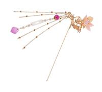 Beaupretty Pinza Pelo Vintage Larga Perlas y Borlas Estilo Chino Retro Para Mujer y Niña, Horquilla Clásica Sacudida De Paso, Accesorio Elegante Para Bodas y Festivales Tradicionales