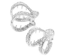 Beaupretty Pinzas Cabello Cierre 2 Piezas Clip para Cabello Corto Adorno Gemas de Imitación Accesorios para Mujeres Diseño Elegante para Fiestas y Bodas