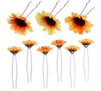 Beaupretty Pinzas Cabello de Girasol 15 Piezas Adornos de Flores de Tela Accesorios Elegantes para Niñas Peinados de Fiesta Duraderos