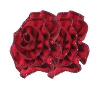 Beaupretty Pinzas para Zapatos Flores de Tejido Resistentes para Uso Prolongado, 2 Piezas de Pétalos de Rosa Elegantes para Bodas y Uso Diario en Verano