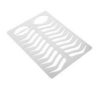 Beaupretty Plantilla de Cejas y Labios Acero Inoxidable 1 Unidad Molde Práctica Tamaño Estándar Herramienta para Dibujo Maquillaje Profesional Uso Personal