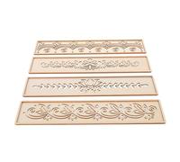 Beaupretty Plantilla de Pintura Reutilizable para Paredes Diseño de Volutas y Hojas de Vid Plantilla de Textura para Aerógrafo de Dibujo Vegetal para Manualidades y Decoración Artística