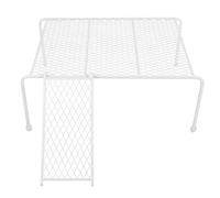 Beaupretty Plataforma para Gallinero Pequeña Escalera Blanca, Estructura de Hierro Resistente para Comedero y Bebedero, Soporte Multifuncional para Pollitos y Mascotas Pequeñas, Accesorio