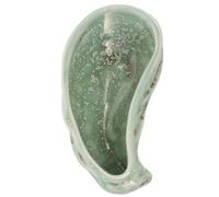 Beaupretty Plato de Cerámica Forma de Concha de Ostra, Tamaño Pequeño, Color Verde Hielo, Ligero y Fácil de Limpiar, Adecuado para Aperitivos, Postres y Condimentos en Hogar, Restaurante