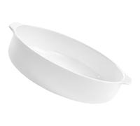 Beaupretty Plato de Porcelana Ósea de 20 Cm con Asas Dobles, Fuente Profunda para Horno Resistente a Altas Temperaturas, Bandeja para Hornear Pasteles y Servir Ensaladas, Cocina y Comedor