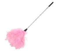 Beaupretty Plumero Extensible de Pluma de Avestruz Rosa, Herramienta Multiusos para Limpieza de Ventiladores de Techo, Pantallas y Muebles, Reutilizable y Ajustable para Hogar y Oficina