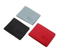 Beaupretty Portadocumentos Coche de Piel Sintética Cartera Organizadora para Permiso de Conducir y Documentación del Vehículo Set de 3 Unidades Negro Azul y Rojo Protección para