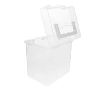 Beaupretty Portalápices de Oficina Transparente 48 Compartimentos, Estuche Plástico para Rotuladores y Crayones, Caja Portátil para Guardar Material de Papelería y Dibujo