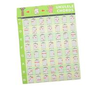 Beaupretty Póster de de Ukelele para Principiantes Guía de Práctica de Diseño y Resistente para Tocar Ukelele de Pared o