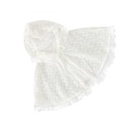 Beaupretty Protección Solar para Niñas de Encaje Transpirable con Capucha de Disfraz Doble Blanca para y Resistente para Fiestas y Cosplay