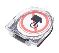 Beaupretty Protector Cubierta Botón Encendido Transparente Resistente para Interruptor Botón Pulsador PC Lavadora Lavavajillas Elevador Multidispositivo