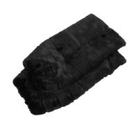Beaupretty Protector Pierna Forro Polar Corto para Mujer Cubre Botas Cálido Invierno Calcetines Cortos Térmicos para Actividades al Aire y Diario Negro