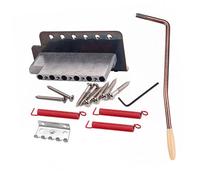 Beaupretty Puente de Guitarra Eléctrica Rígido de Cuerdas Puente de Cejuela Plano Color Rojo Antiguo para Guitarra Eléctrica Fijo Adecuado para Mano Derecha