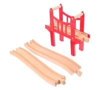 Beaupretty Puentes De Madera para Vías De Tren Accesorios para Trenes Kit De Puentes para Vías De Juguete Compatible con De Madera y Actividades De Mesa