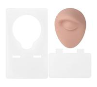Beaupretty Puesto de exhibición de silicona ojo de práctica modelo ojos de práctica de maquillaje perforar partes del cuerpo tablero de práctica de maquillaje de cejas de ojos gel de sílice