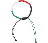 Beaupretty Pulsera Palestina Tejida a Mano Para Mujer Pulsera Ajustable De Hilo De Colores Accesorio Palestino Ligero Y Elegante Para Uso Diario Y Regalos