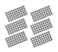 Beaupretty Puntos Reflectantes para Escaneo 3d Hoja de Marcadores de Posicionamiento Película Reflectante de 0.15 Mm Alta Reflectividad 6 Hojas 50 Puntos Uso Industrial y Científico