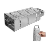 Beaupretty Rallador de Cocina de Acero Inoxidable 4 Caras Multifunción, Cortador de Verduras y Rallador de Queso Pequeño, Herramienta Manual para Rallar Frutas y Hortalizas, Mango