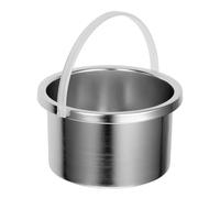 Beaupretty Recipiente Metálico para Calentar Cera Depilatoria 1 Unidad 500 Ml Aluminio Resistente Alta Temperatura Uso Profesional y Personal Compatible Máquinas Depilación