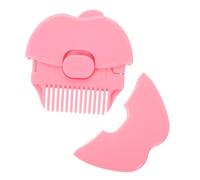 Beaupretty Recortador de Flequillo para Ñiño y Niño, Peine Pequeño de Plástico Seguro, Cortapelos Manual para Cortar Puntas Abiertas, Herramienta para Cuidado y Aseo Infantil, Color Rosa