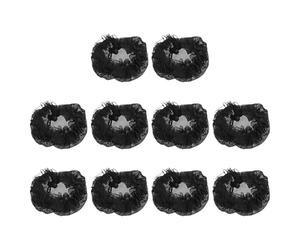 Beaupretty Redes Elásticas para Pelo Negro 10 Piezas Malla Tejida para Moños Ballet y Danza Accesorios Reutilizables para Niñas y Mujeres