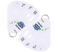 Beaupretty Regla para Medir Diámetro de Arándanos y Cerezas 2 Unidades Calibrador de Fruta Portátil 5 Orificios en Serie para Medición Precisa y Clasificación de Frutos en Cocina