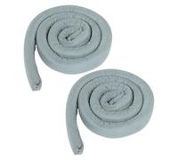 Beaupretty Relleno de Grietas para Cama 2 Piezas, Cojín Cuña Ajustable de Tela de Franela Gris, Extensor Anti-caída para Dormitorios y Hogar, Bloqueador para Huecos y Esquinas de Cama