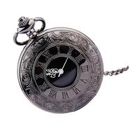 Beaupretty Reloj De Bolsillo Retro Clásico Doble Pantalla Números Arábigos Esfera Steampunk para Coleccionista