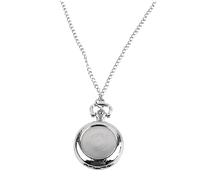 Beaupretty Reloj De Bolsillo Vintage Plata De Ley Collar De Reloj Creativo para Mujeres para Regalos Familiares y Amigos
