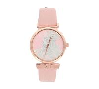 Beaupretty Reloj De Señoras Delicado Dorado Mirar para Relojes De Mujer Mirar Reloj De Señora Minimalista Relojes De Mujer Lady Observa para Mujeres Rosa Imitación De Cuero