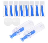 Beaupretty Removedores de Lentes de Contacto Reutilizables y Seguros Juego de 10 de Silicona Azul Ventosa y Varilla para Lentes Blandas y Duras