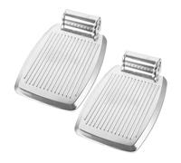 Beaupretty Reposapiés Ligero y Resistente de Aleación de Aluminio para Silla de Ruedas Mejora la Movilidad Diseño Simple y Elegante Paquete en Color Plata