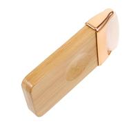 Beaupretty Rodillo Facial de Masaje Portátil de Jade Natural para Relajación y Tonificación Herramienta de Masaje para Cara y Cabeza la Tensión y una