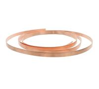 Beaupretty Rollo de Lámina de Cobre Puro 1 MM X 10 MM X 2 M Tira de Cobre Flexible para Manualidades Bricolaje y Reparación Eléctrica Placa Metálica Conductora Resistente