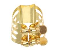 Beaupretty Saxophone Ligature de Metal Clip de Boquilla para Saxofón Abrazadera Precisa y Resistente para Reparación y Rendimiento Musical