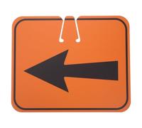 Beaupretty Señal de Flecha Naranja para Cono de Tráfico Material Abs Resistente al Clima y Fácil Fijación para Construcción Vial Temporal y Reparaciones Municipales