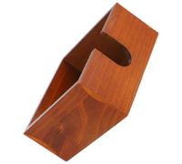 Beaupretty Servilletero de Madera Marrón Rústico sin Rebabas, Práctico y Fácil de Usar para Mesa de Comedor y Ambiente de Hotel o Fiesta