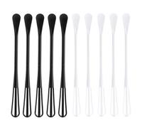 Beaupretty Set de 10 Batidores de Huevos Manuales de Plástico Diseño Doble Cabeza, Combinación de Cuchara y Batidor, Ideales para Cocina y Repostería