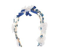 Beaupretty Soft Clay Leaf Bridal Headpiece Handmade Wedding Hair Vine Crystal Flower Accessory Lightweight Veil Companion Elegant Hair Jewelry For Brides