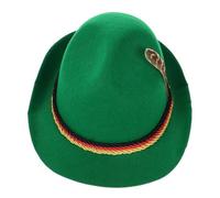 Beaupretty Sombrero De Halloween Accesorios Oktoberfest Mujer Sombrero De Ala Ancha Para Hombre Disfraces De Halloween Para Hombres Gorras Planas De Lana Llavero Oktoberfest Alemania Sintió