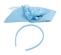 Beaupretty Sombrero Tocado de Novia con Accesorio y Elegante para Bodas y Cumpleaños con Clip y Diadema para Mujeres