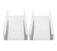 Beaupretty Soporte Colgante para Tarros de Conserva de Metal Blanco, Organizador de Frascos de Comida Instalación Simple para Cocina, Paquete de 2 Unidades