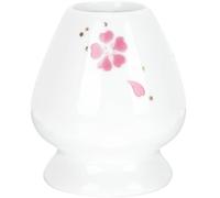 Beaupretty Soporte de Cerámica para Batidor de Té Matcha Japonés, Accesorio de Cocina en Color Rosa Cerezo, Práctico para Ceremonia del Té, Material Duradero y Fácil de Limpiar, Adecuado