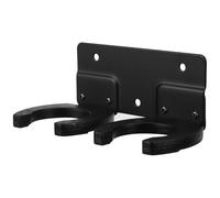 Beaupretty Soporte de Gancho para Micrófono de Mano Doble, Montaje en Pared de Plástico Negro Soporte Estable y Amplia Compatibilidad para Eventos Móviles y Presentaciones en Directo